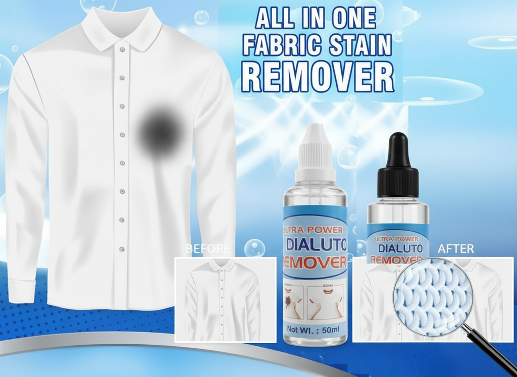 All in One Fabric Stain Remover 100ml (Pack of 2 Bottle 50ml Each)